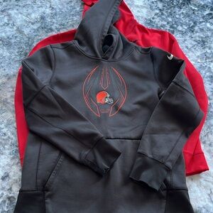 Nike Buckeyes (size xl) Nike browns (size med) both youth